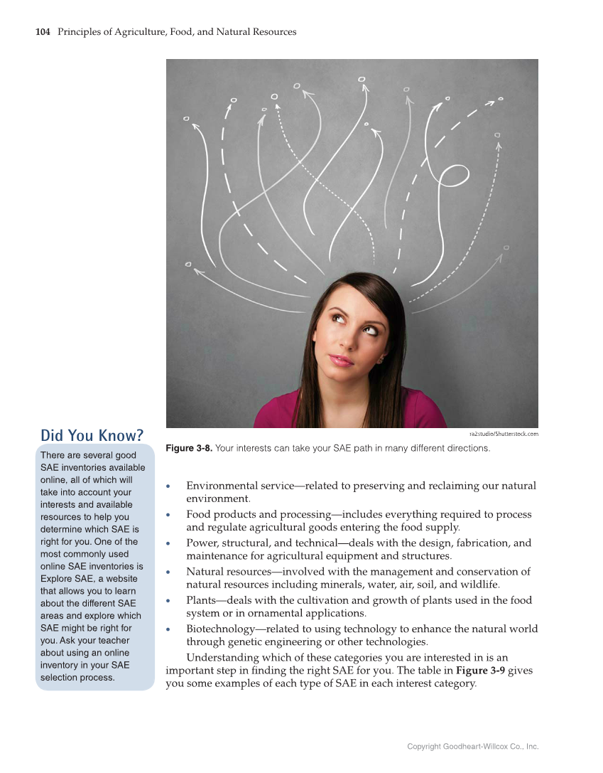 Principles of Agriculture, Food, and Natural Resources, 1st Edition page 104