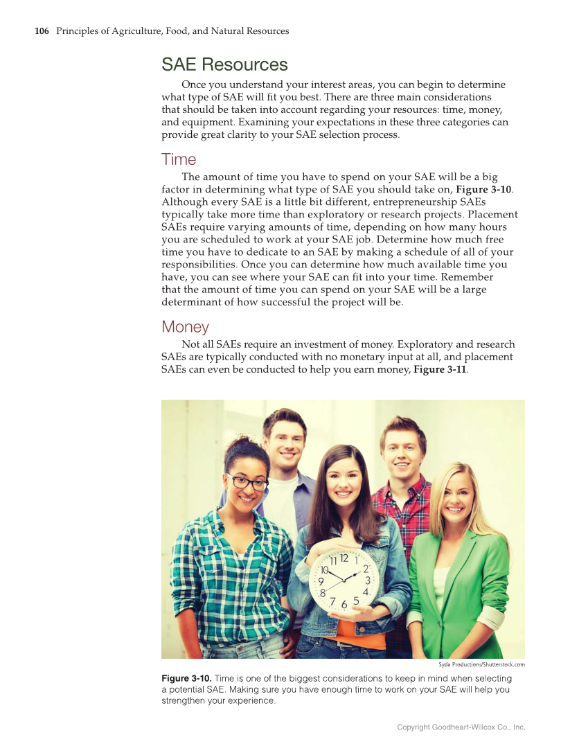 Principles of Agriculture, Food, and Natural Resources, 1st Edition page 106