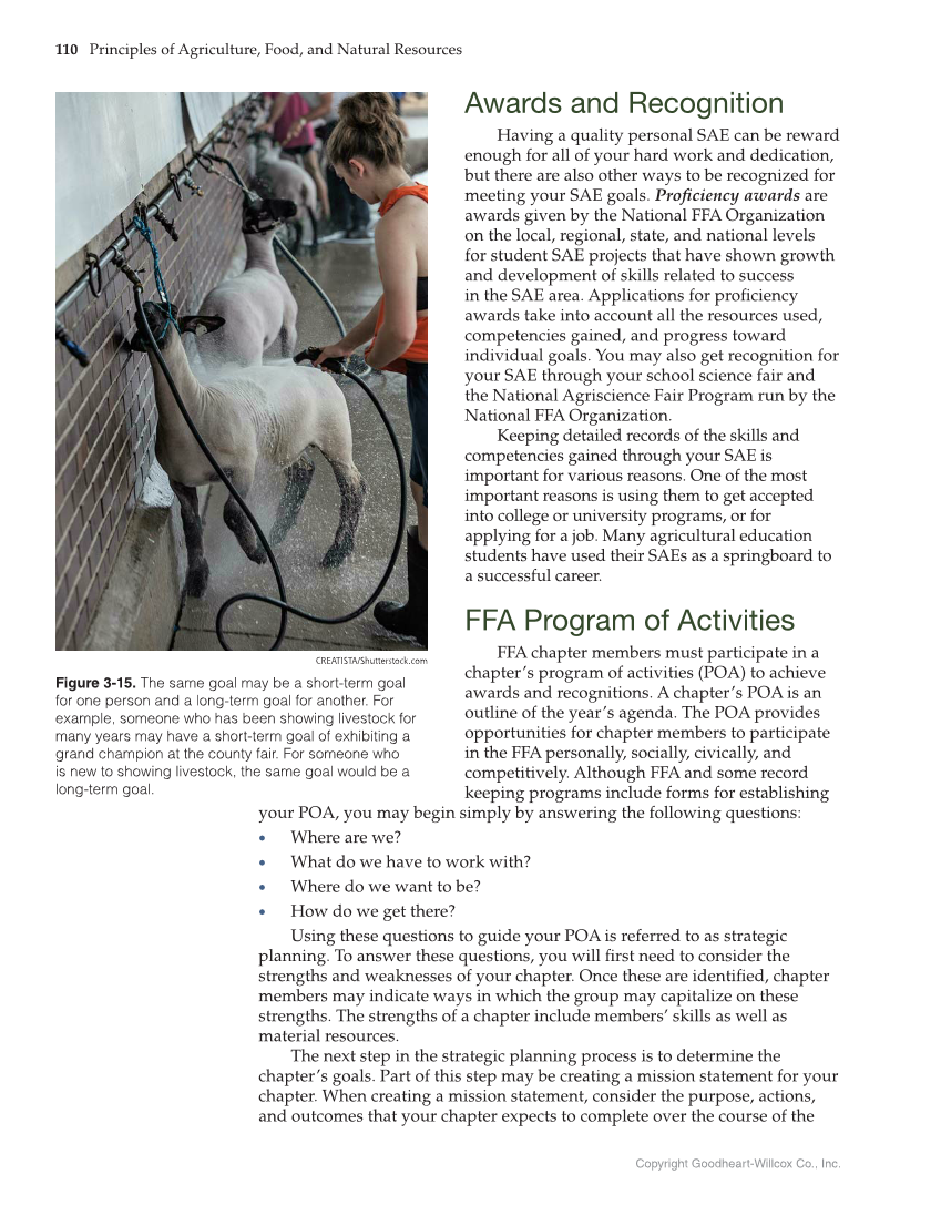 Principles of Agriculture, Food, and Natural Resources, 1st Edition page 110