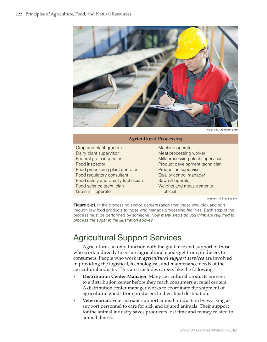 Principles of Agriculture, Food, and Natural Resources, 1st Edition page 122