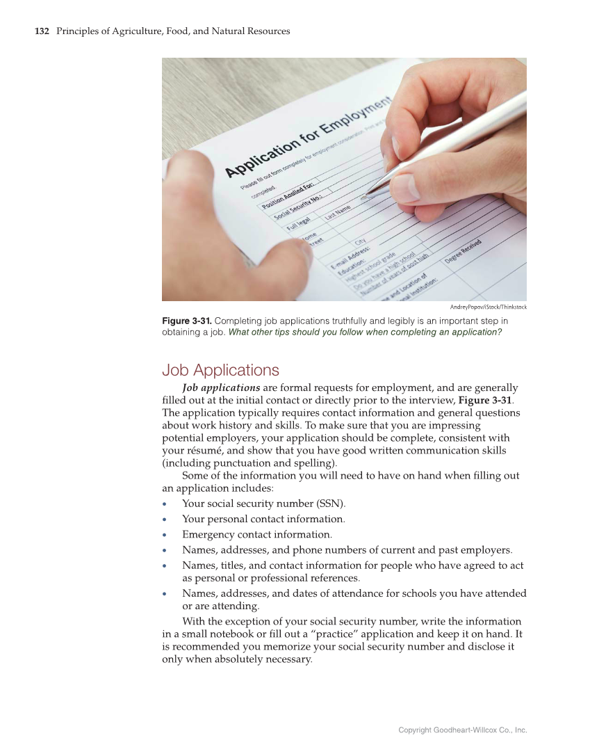 Principles of Agriculture, Food, and Natural Resources, 1st Edition page 132