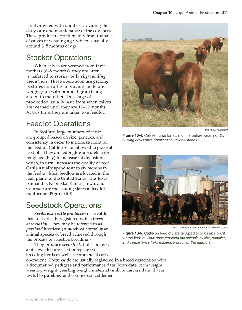 Principles of Agriculture, Food, and Natural Resources, 1st Edition page 511