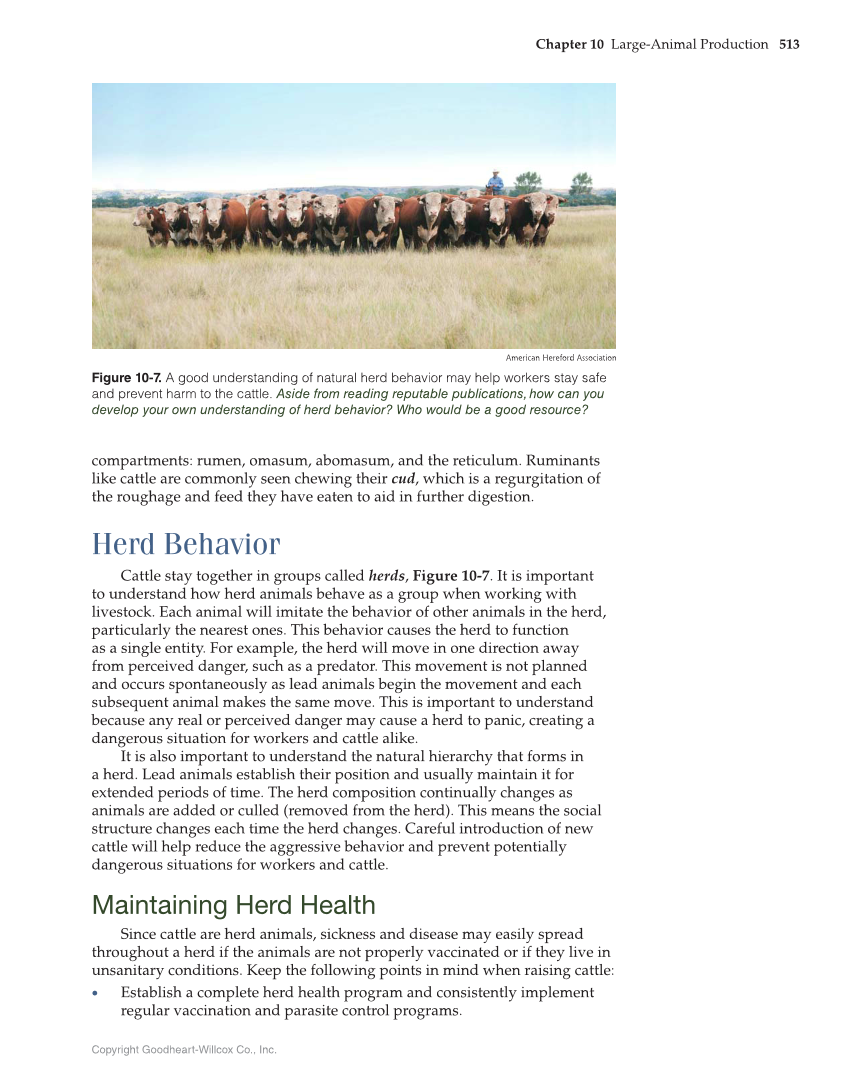 Principles of Agriculture, Food, and Natural Resources, 1st Edition page 513