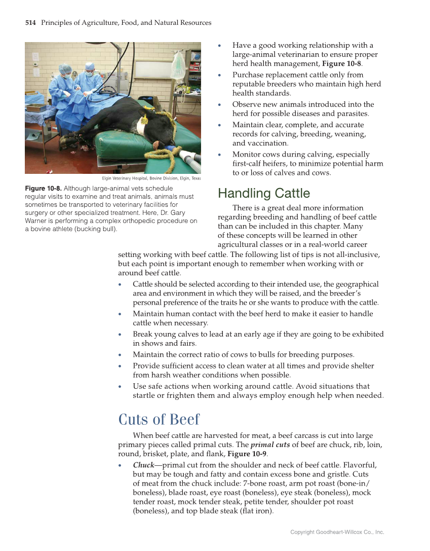 Principles of Agriculture, Food, and Natural Resources, 1st Edition page 514