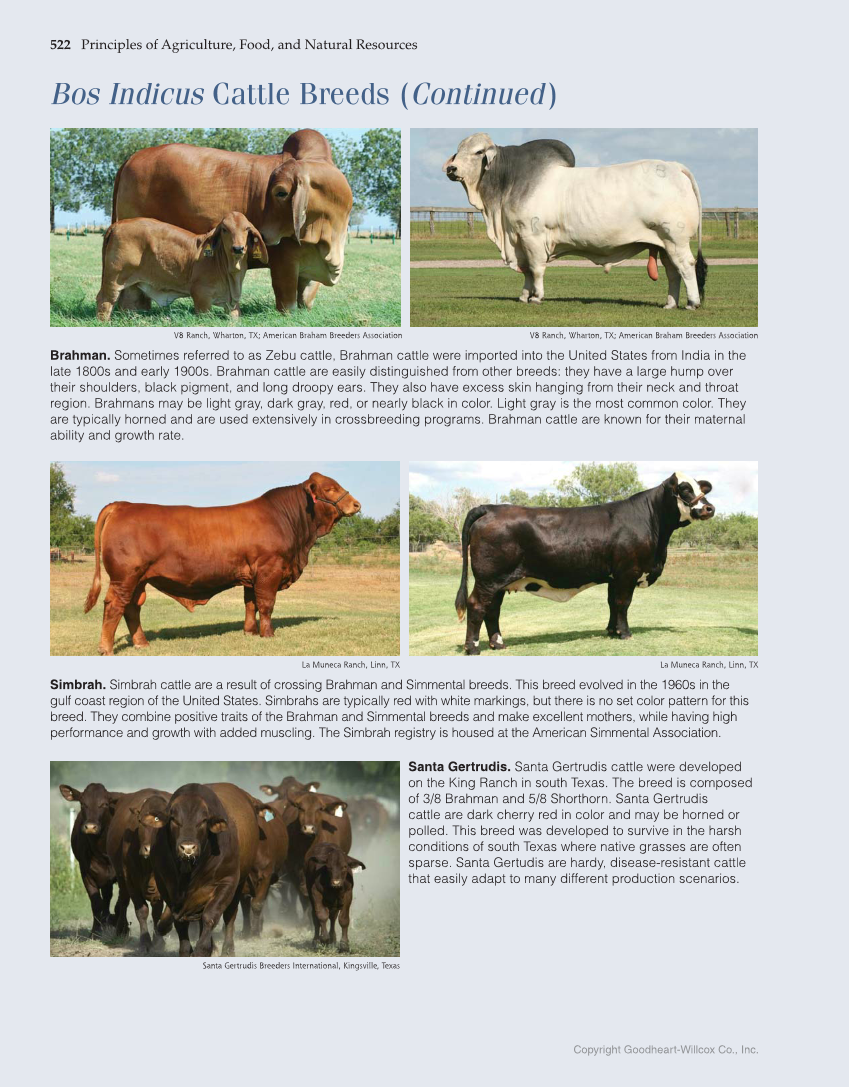 Principles of Agriculture, Food, and Natural Resources, 1st Edition page 522