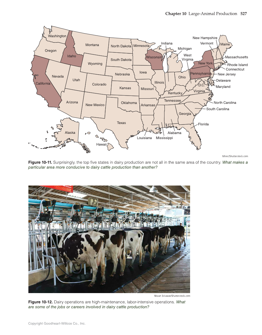Principles of Agriculture, Food, and Natural Resources, 1st Edition page 527