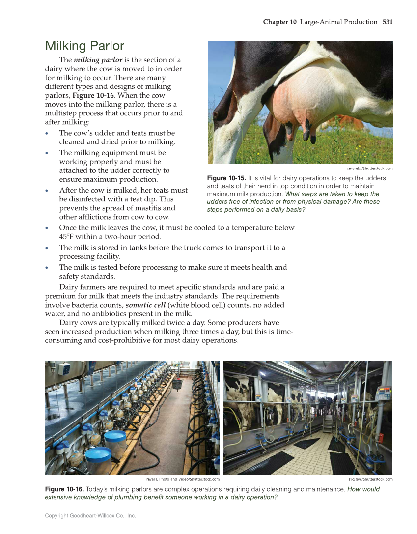 Principles of Agriculture, Food, and Natural Resources, 1st Edition page 531