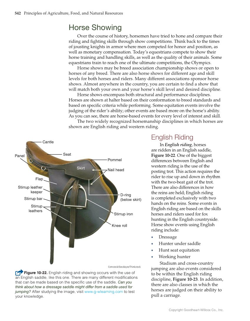 Principles of Agriculture, Food, and Natural Resources, 1st Edition page 542