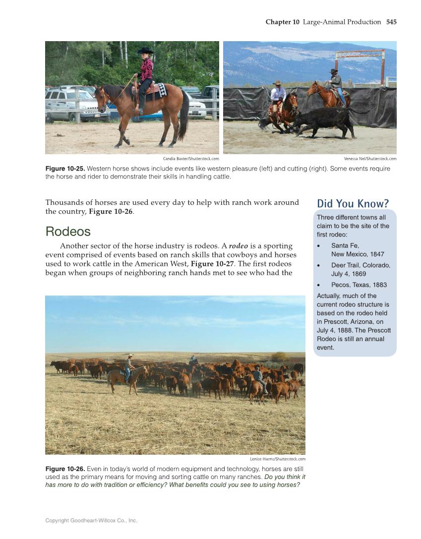 Principles of Agriculture, Food, and Natural Resources, 1st Edition page 545