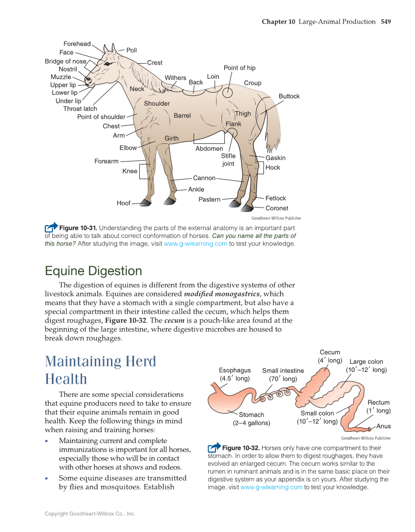 Principles of Agriculture, Food, and Natural Resources, 1st Edition page 549