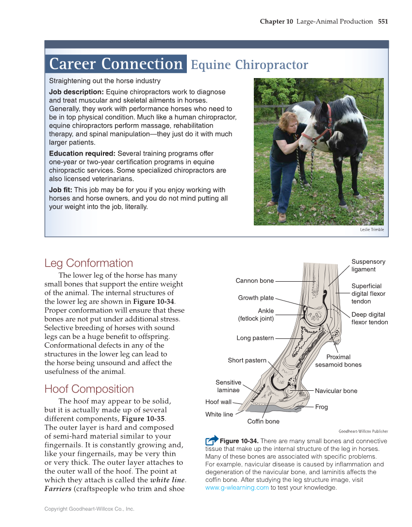 Principles of Agriculture, Food, and Natural Resources, 1st Edition page 551