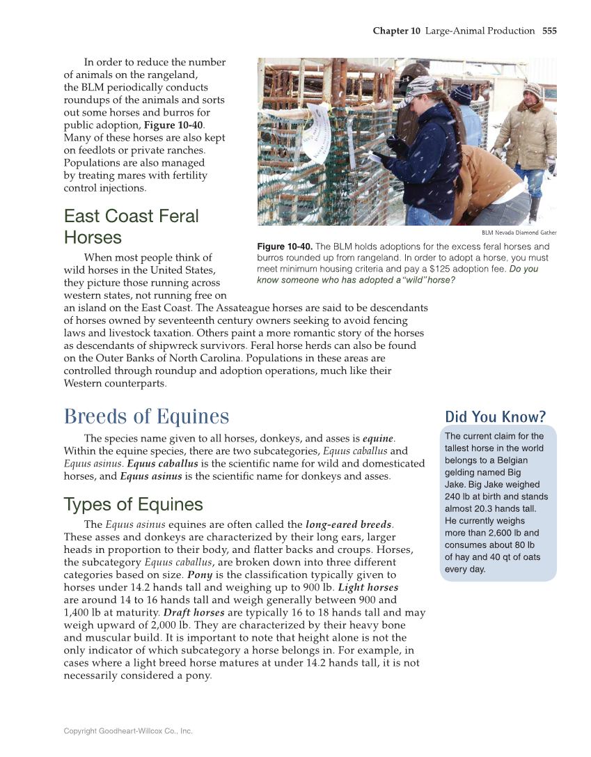 Principles of Agriculture, Food, and Natural Resources, 1st Edition page 555