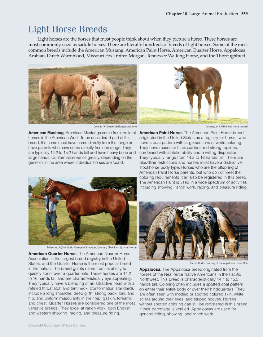 Principles of Agriculture, Food, and Natural Resources, 1st Edition page 559