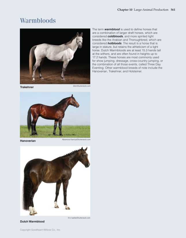 Principles of Agriculture, Food, and Natural Resources, 1st Edition page 561