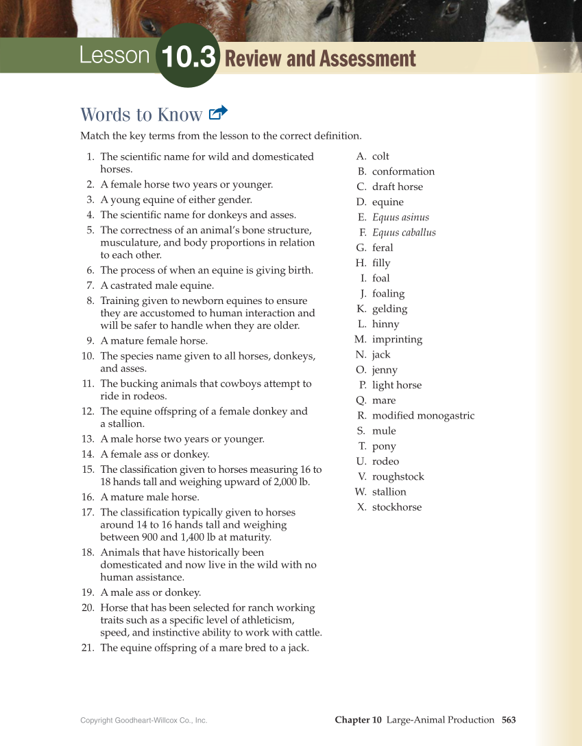Principles of Agriculture, Food, and Natural Resources, 1st Edition page 563