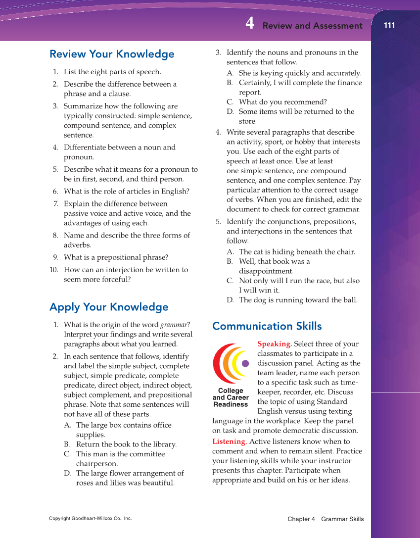 Professional Communication, 1st Edition page 111