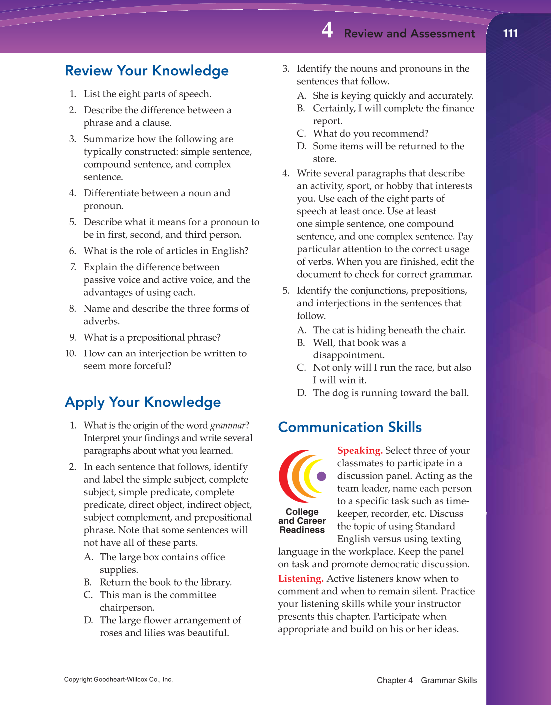 Professional Communication, 1st Edition page 111