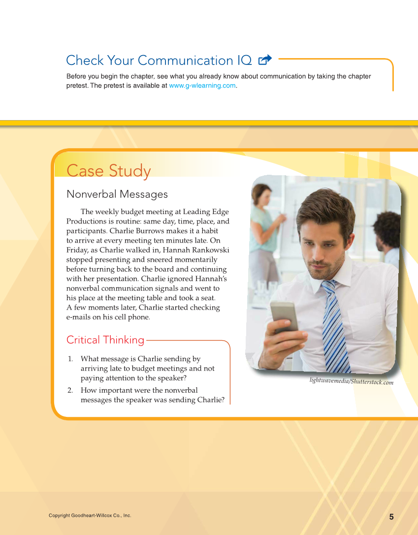 Professional Communication, 1st Edition page 5