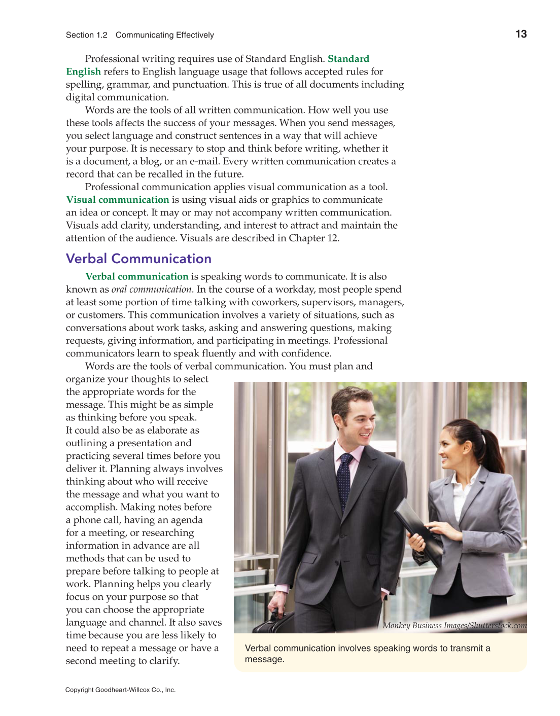 Professional Communication, 1st Edition page 13