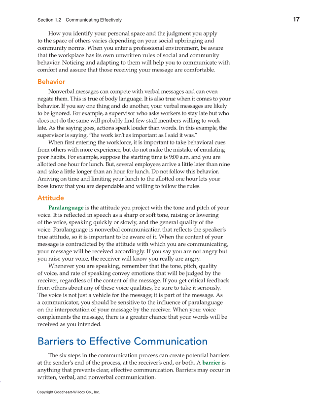 Professional Communication, 1st Edition page 17