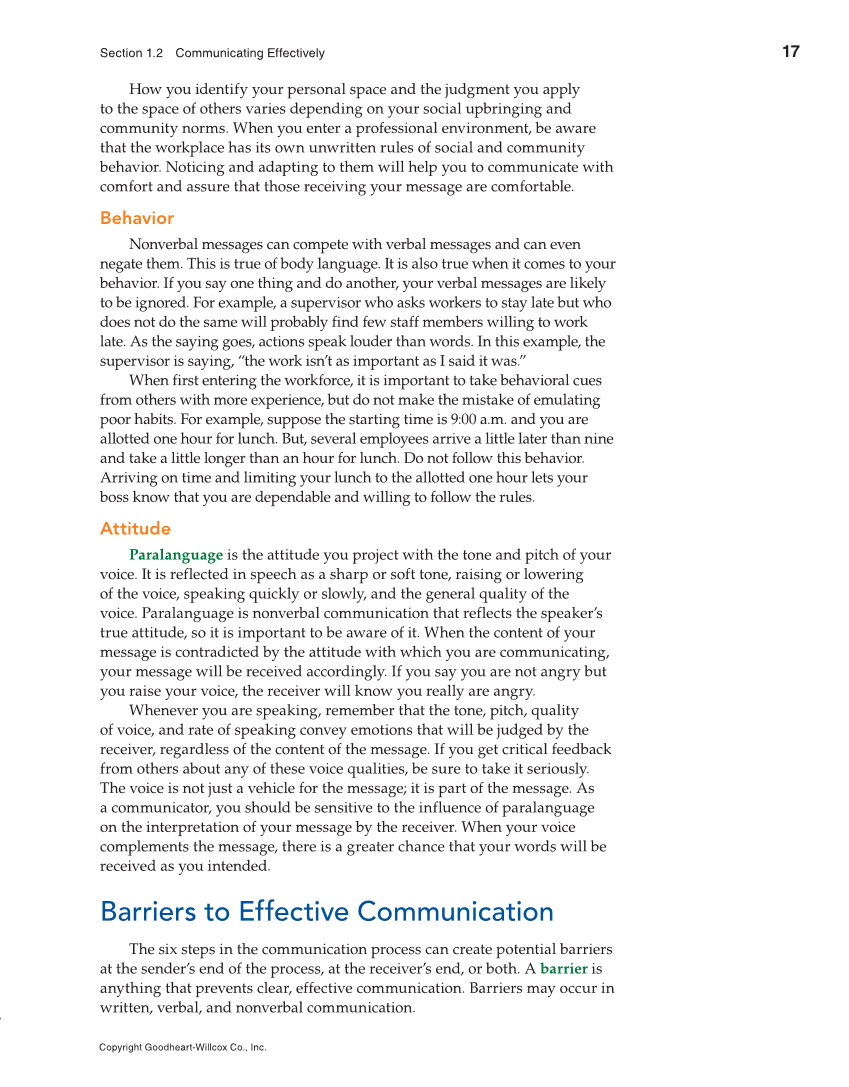 Professional Communication, 1st Edition page 17