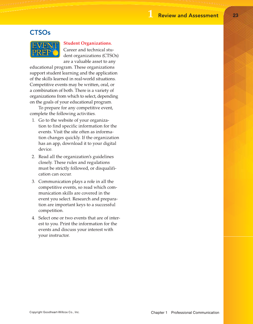 Professional Communication, 1st Edition page 23