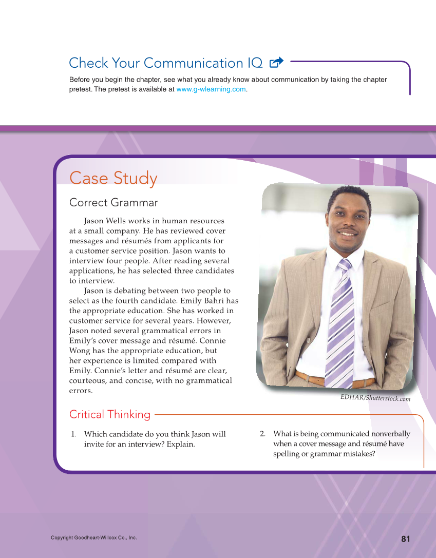Professional Communication, 1st Edition page 81