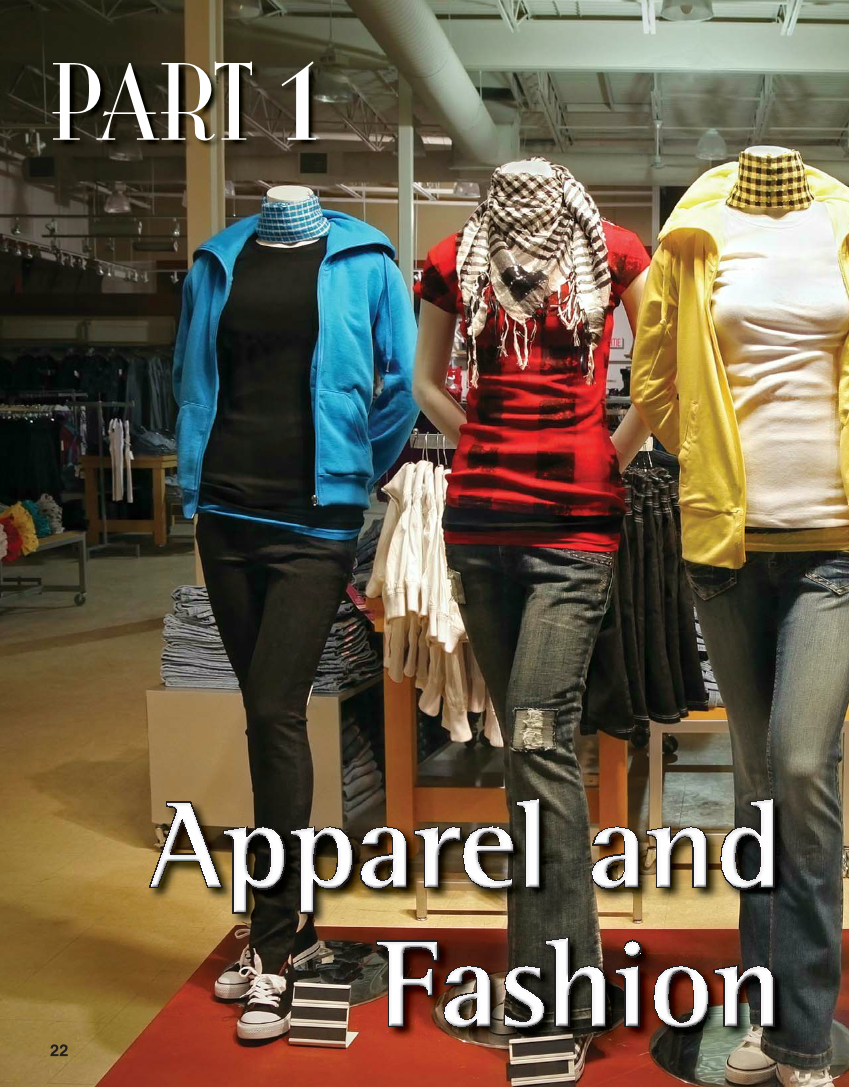 Apparel: Design, Textiles & Construction, 10th Edition page 22