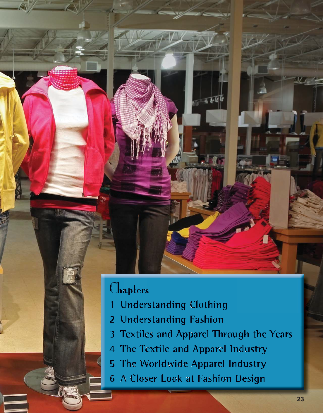 Apparel: Design, Textiles & Construction, 10th Edition page 23