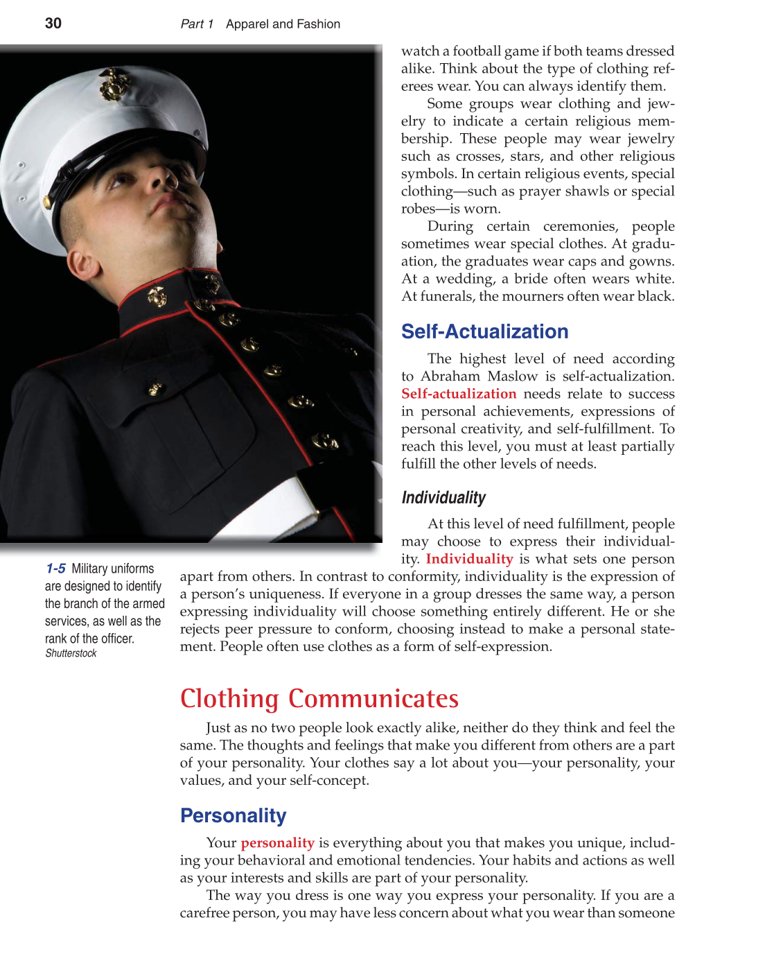 Apparel: Design, Textiles & Construction, 10th Edition page 30