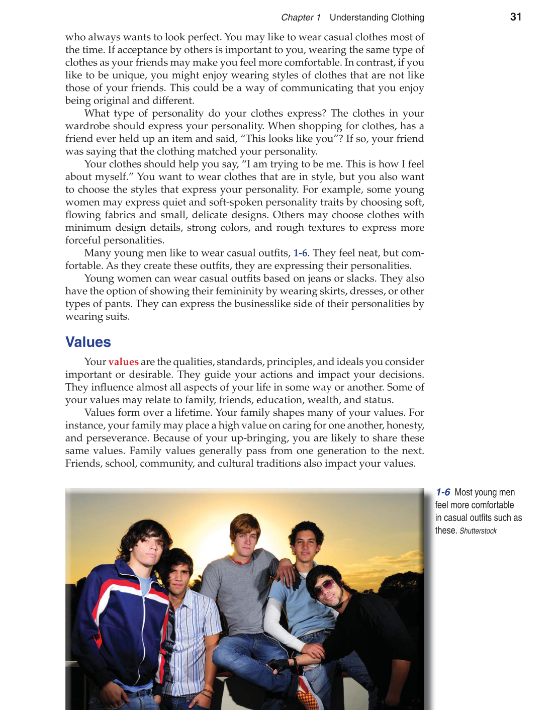 Apparel: Design, Textiles & Construction, 10th Edition page 31