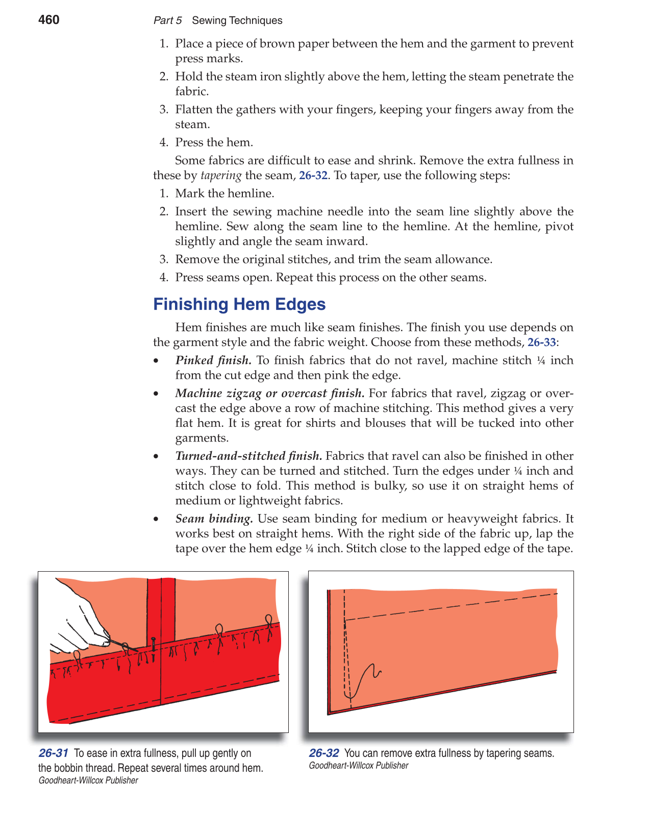 Apparel: Design, Textiles & Construction, 10th Edition page 460