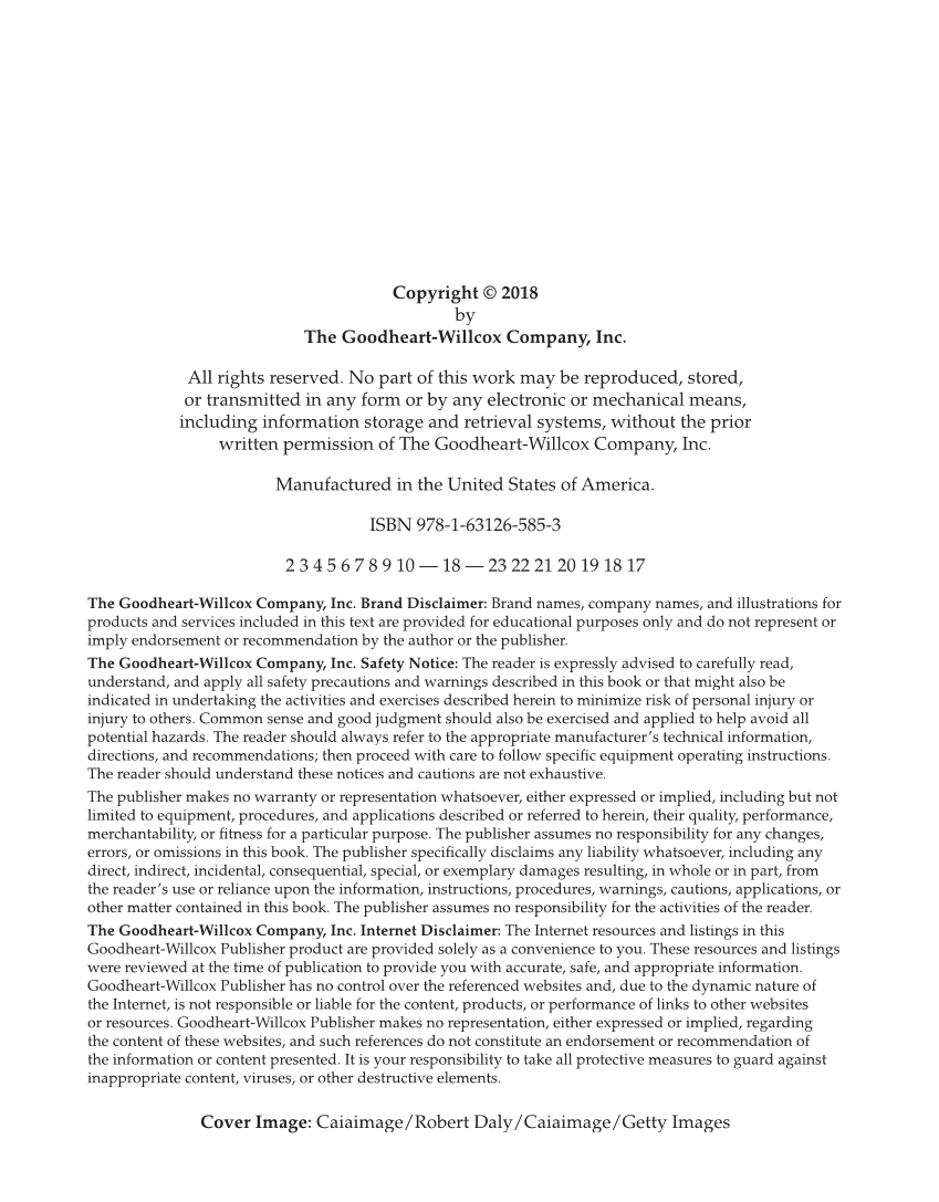 Health Science: Concepts and Applications, 1st Edition page ii