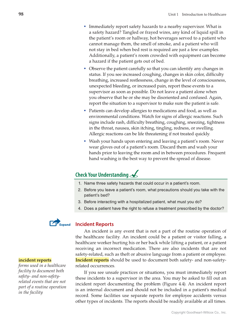 Health Science: Concepts and Applications, 1st Edition page 98