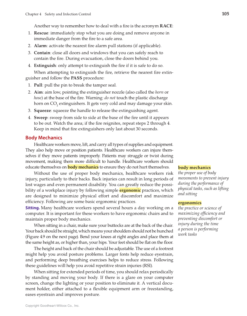 Health Science: Concepts and Applications, 1st Edition page 105