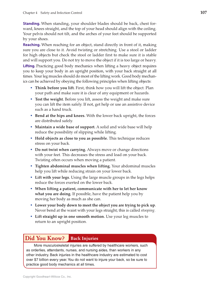Health Science: Concepts and Applications, 1st Edition page 107