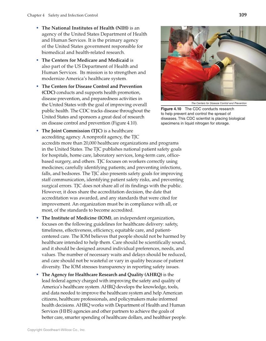 Health Science: Concepts and Applications, 1st Edition page 109