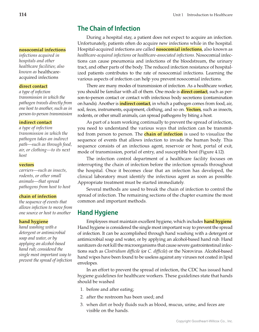 Health Science: Concepts and Applications, 1st Edition page 114