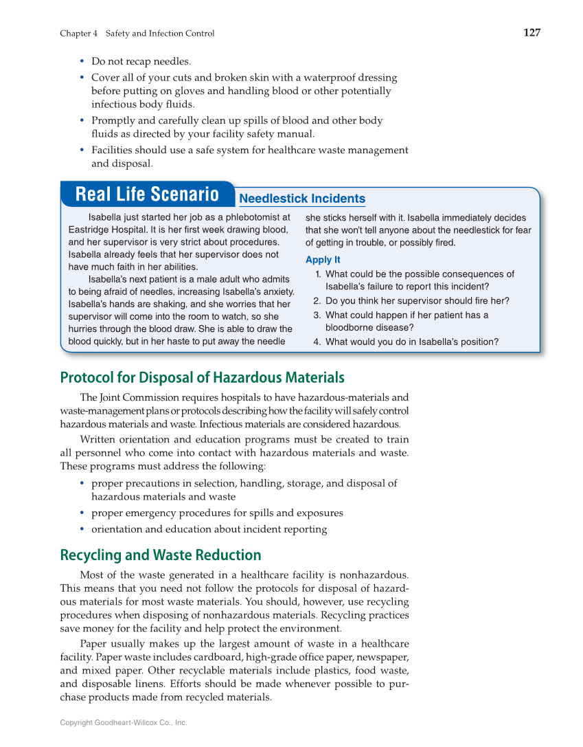 Health Science: Concepts and Applications, 1st Edition page 127
