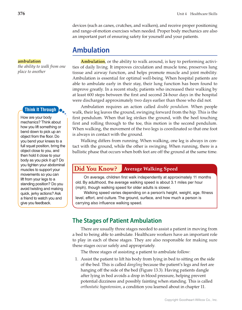 Health Science: Concepts and Applications, 1st Edition page 376