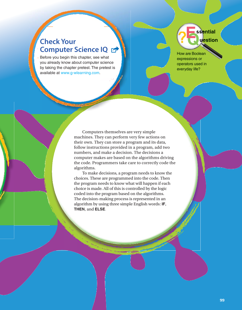 Introduction to Computer Science: Coding, 1st Edition page 99