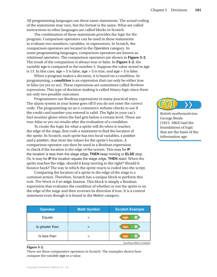 Introduction to Computer Science: Coding, 1st Edition page 101