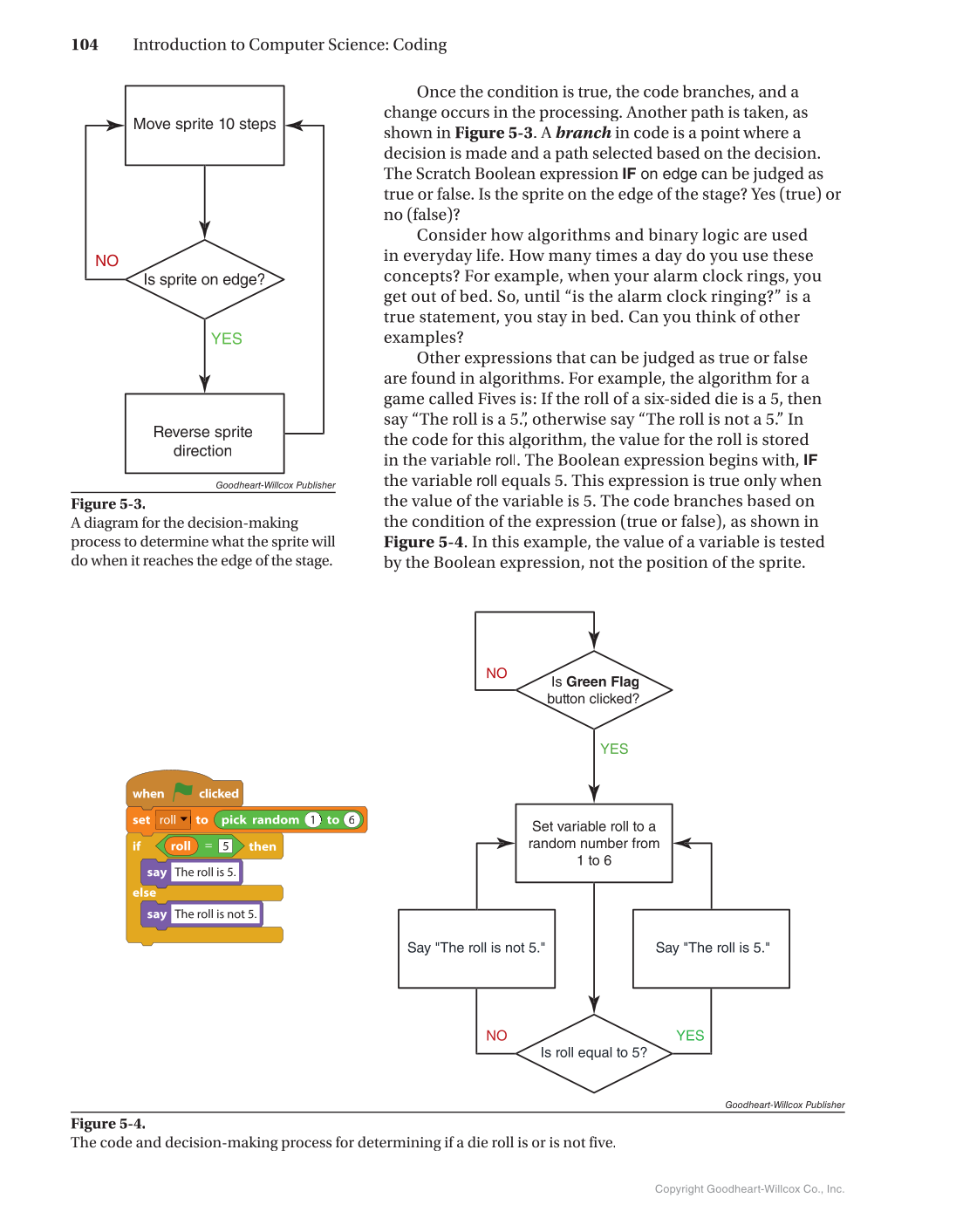 Introduction to Computer Science: Coding, 1st Edition page 104