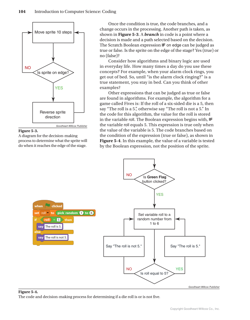Introduction to Computer Science: Coding, 1st Edition page 104