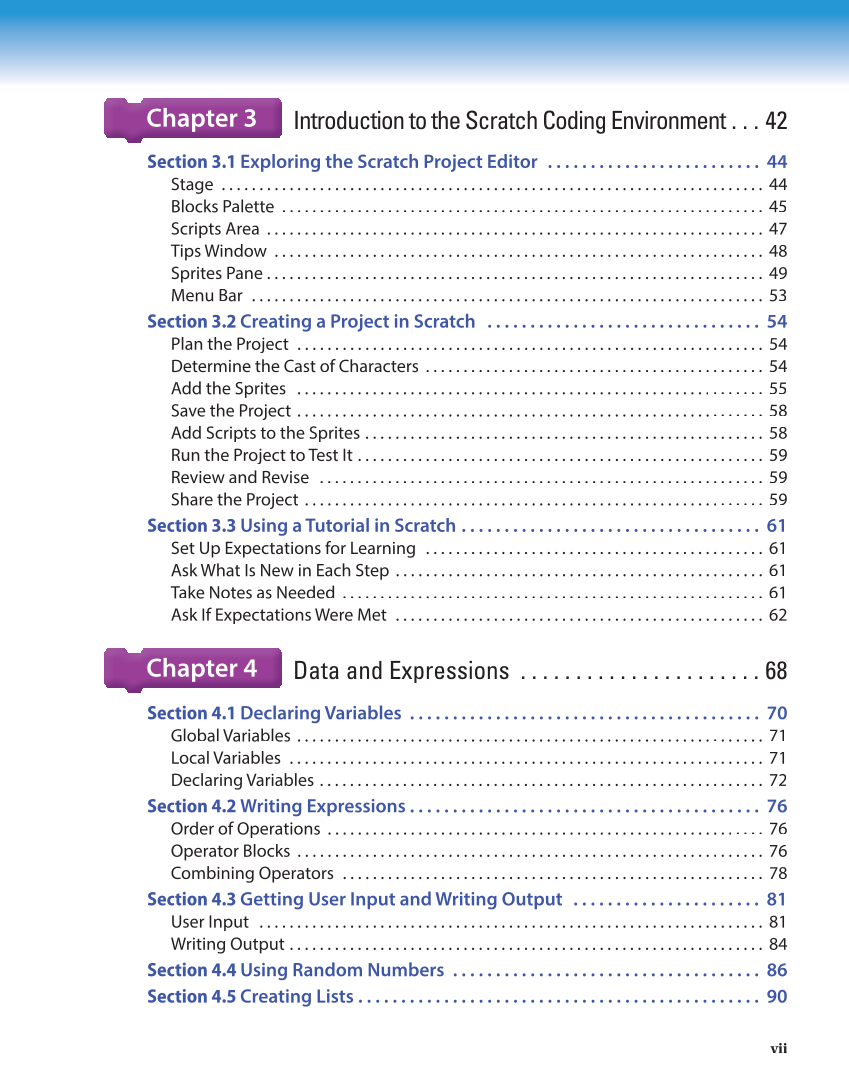 Introduction to Computer Science: Coding, 1st Edition page vii