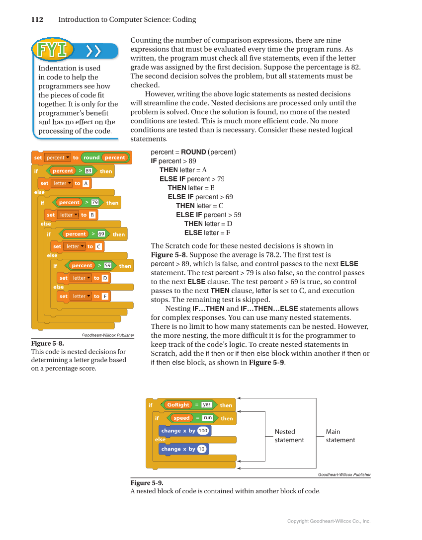 Introduction to Computer Science: Coding, 1st Edition page 112