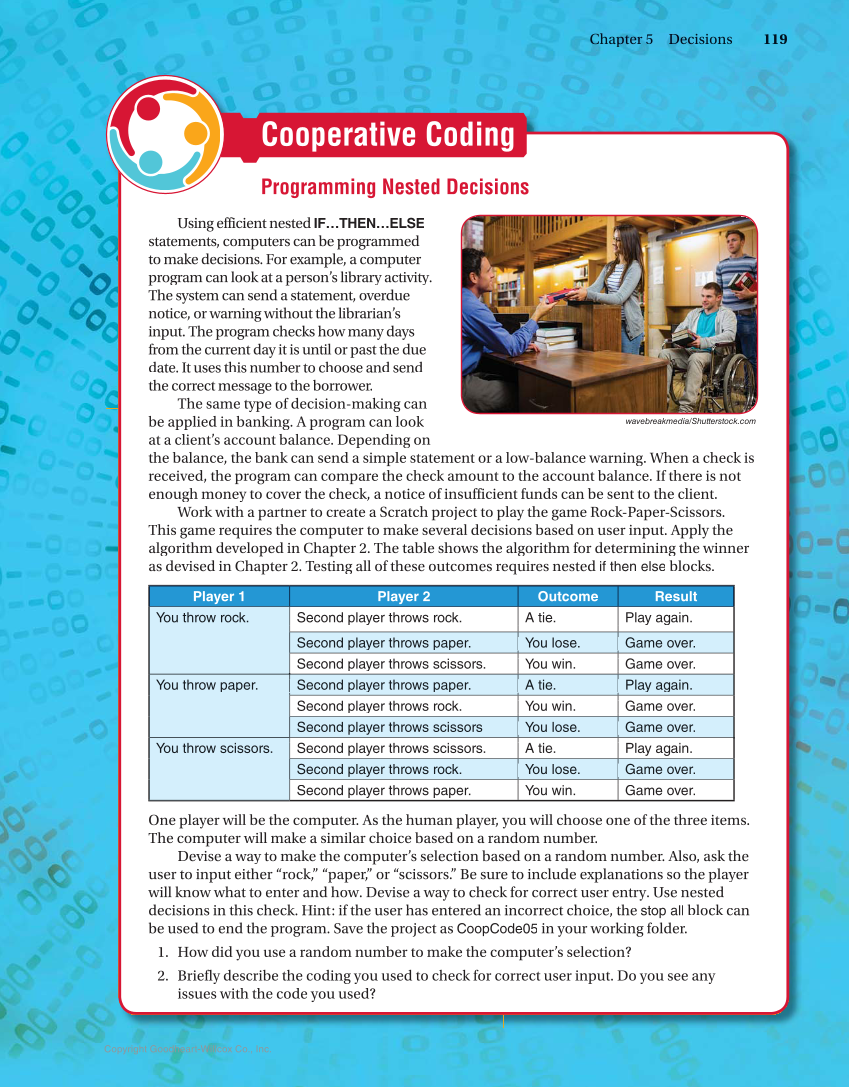 Introduction to Computer Science: Coding, 1st Edition page 119