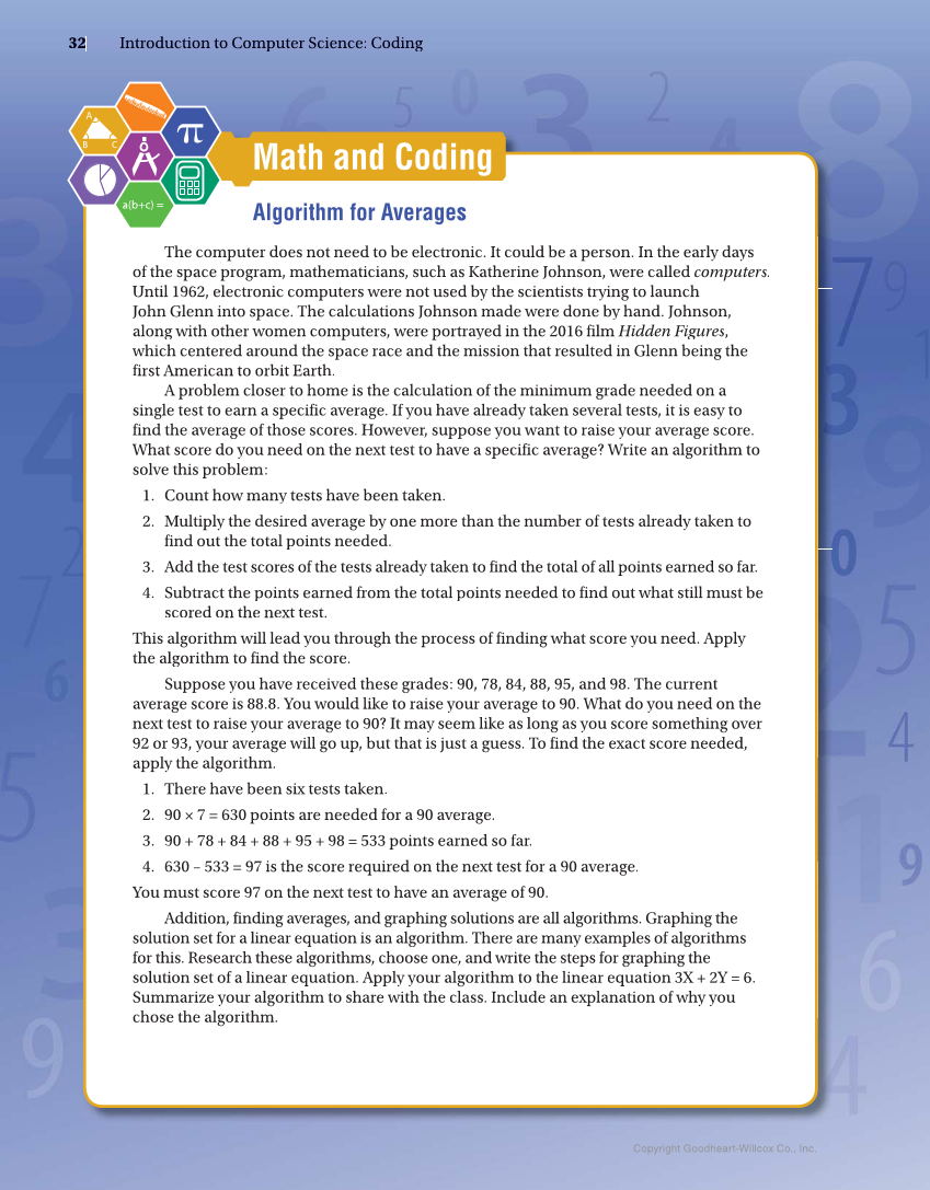 Introduction to Computer Science: Coding, 1st Edition page 32