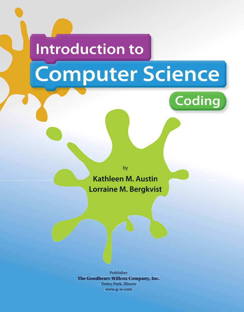 Introduction to Computer Science: Coding, 1st Edition page i