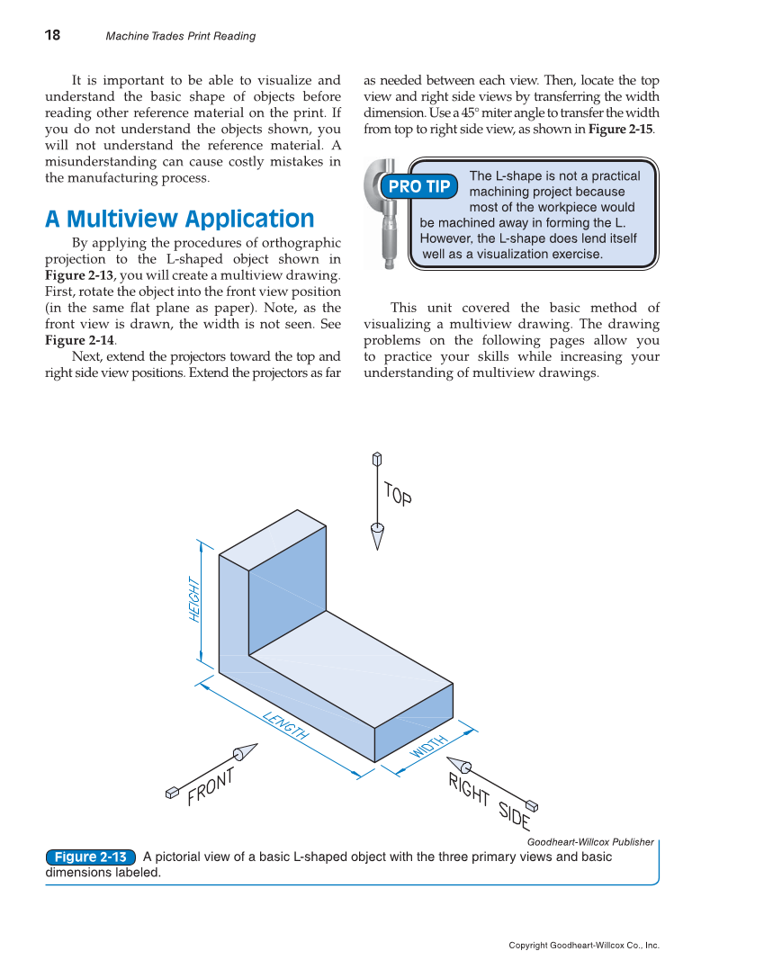 Machine Trades Print Reading, 6th Edition page 18